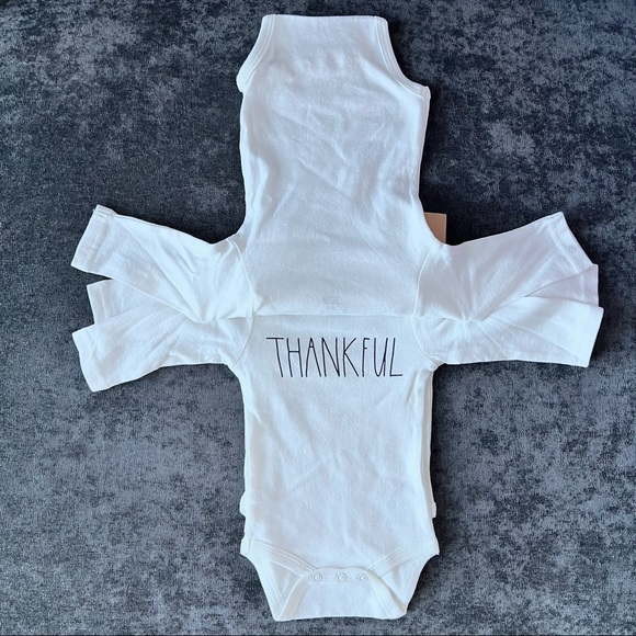 NWT Rae Dunn Fall Long Sleeve Onesies 3-Pack - Picture 2 of 6